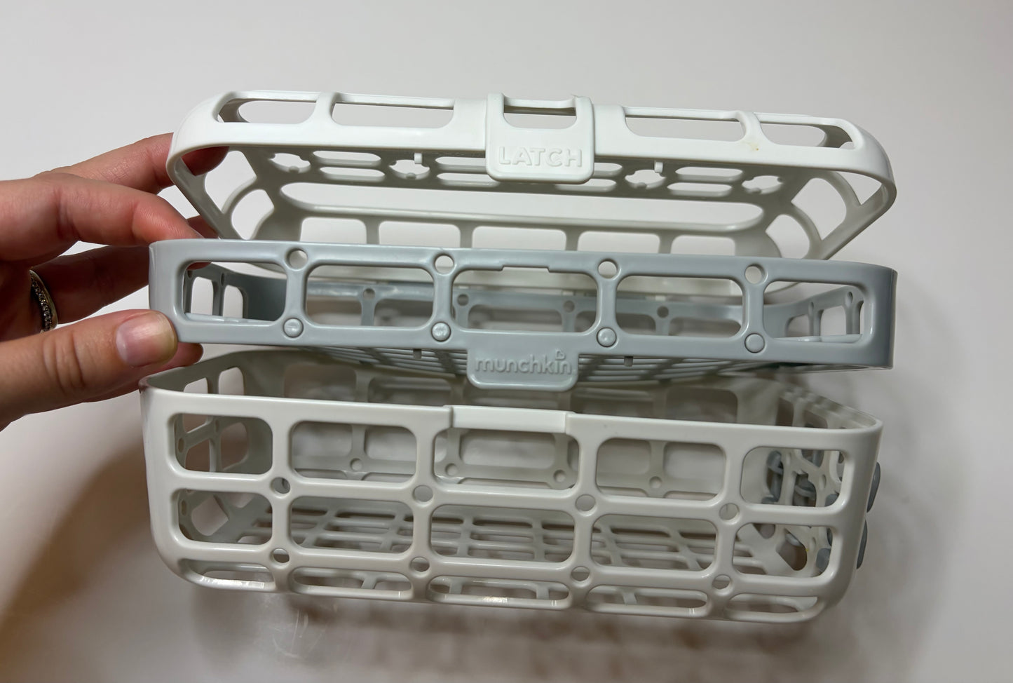 Munchkin White and Grey Dishwasher Basket