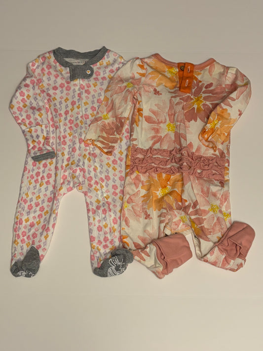 Set of 2 Burt's Bees Sleepers - Newborn