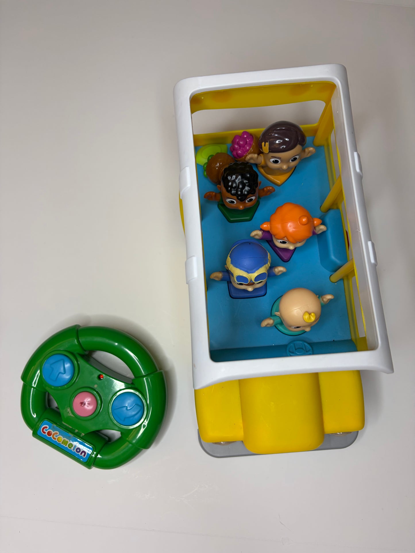 Remote controlled Cocomelon bus and shape characters