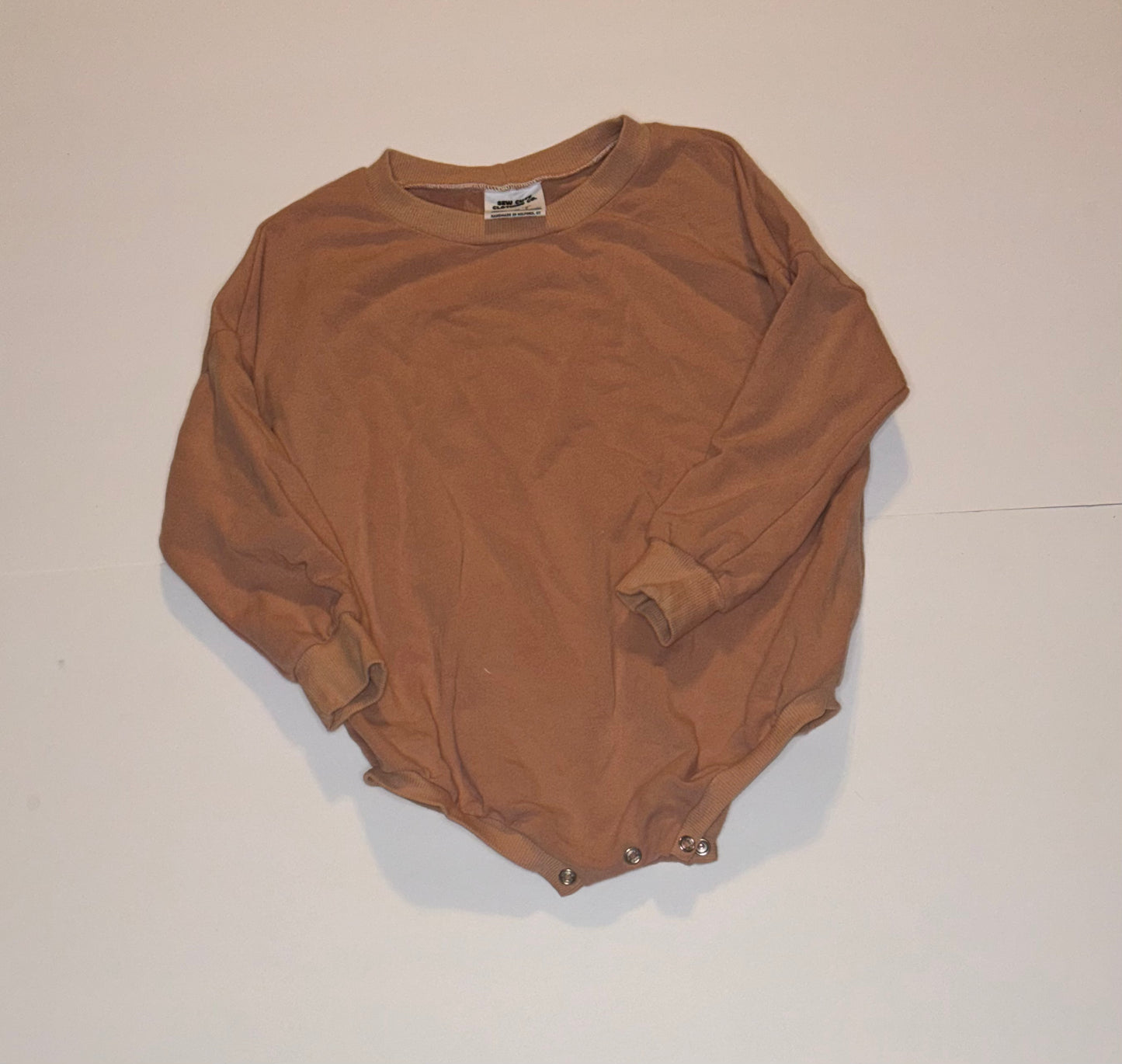 Sew Cute Clothing Co Tan Sweatshirt Bubble 3T