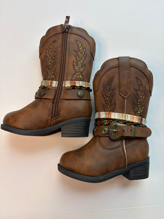 Infant Rodeo Ropers Brown Boots - 5