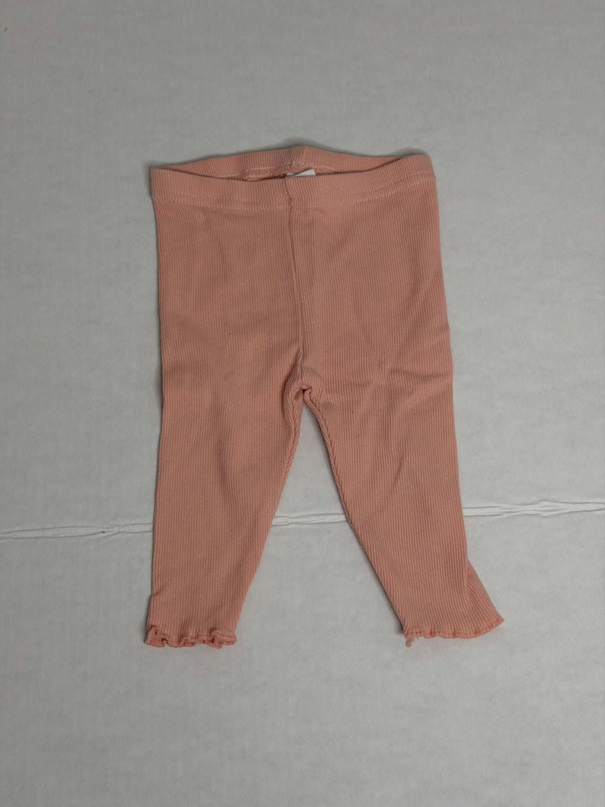 Starting Out Peach Ribbed Leggings - 9m