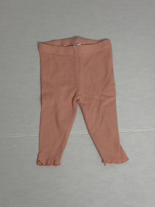 Starting Out Peach Ribbed Leggings - 9m