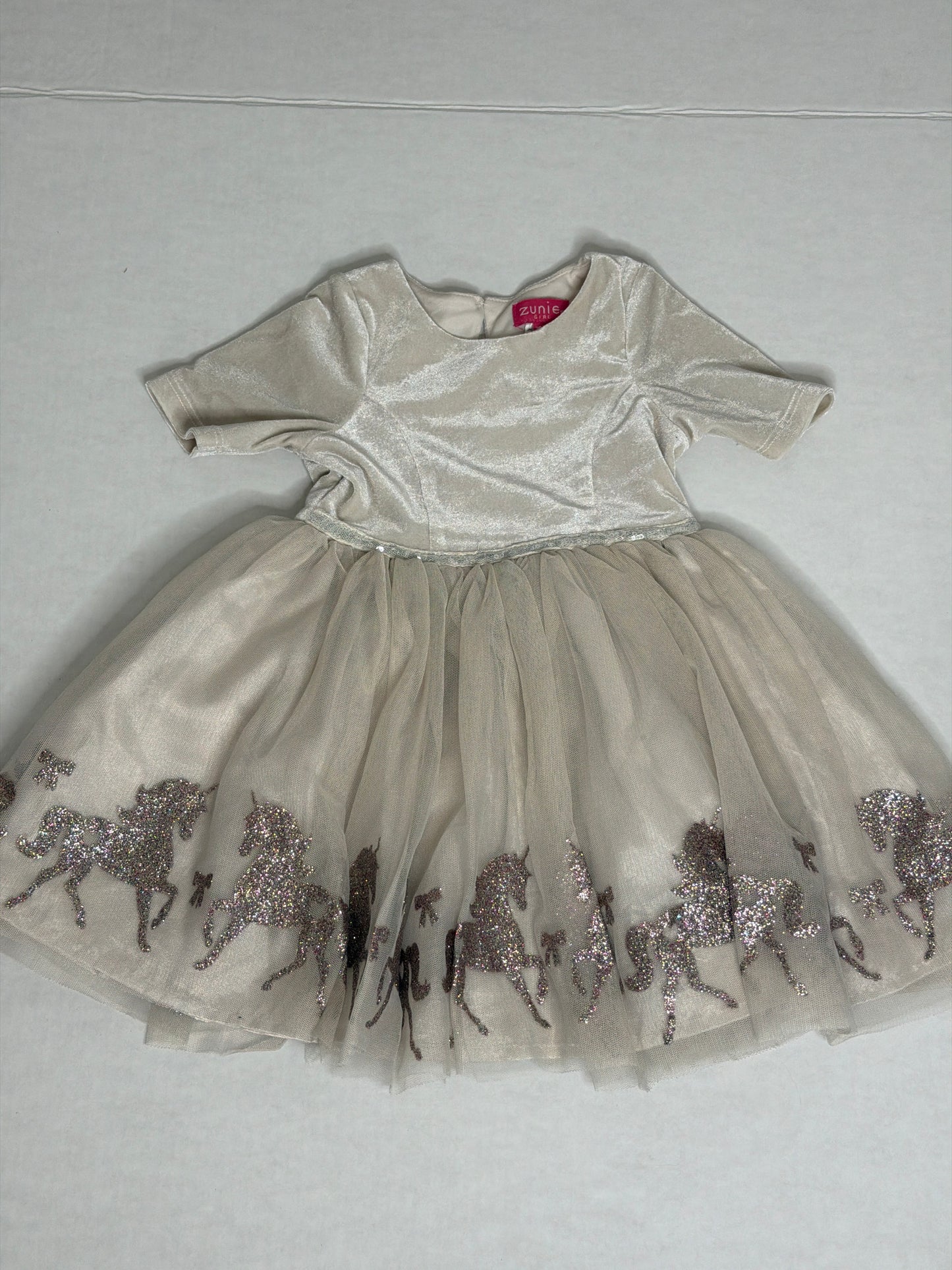 Zunie Girl Unicorn Tulle Dress - 2t